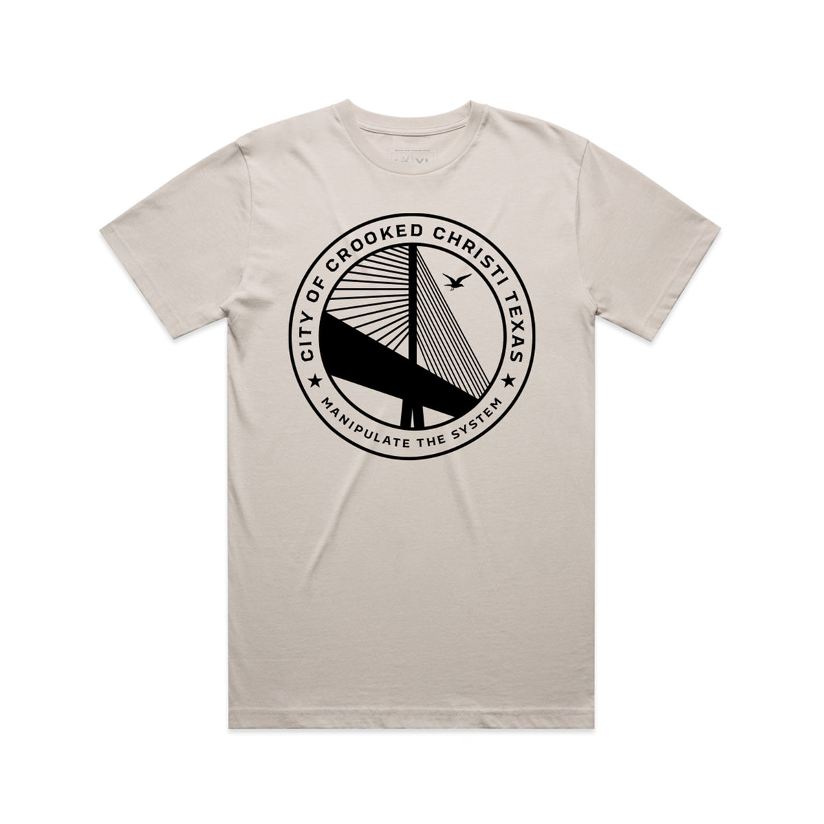 City of Crooked Christi Tee - Bone