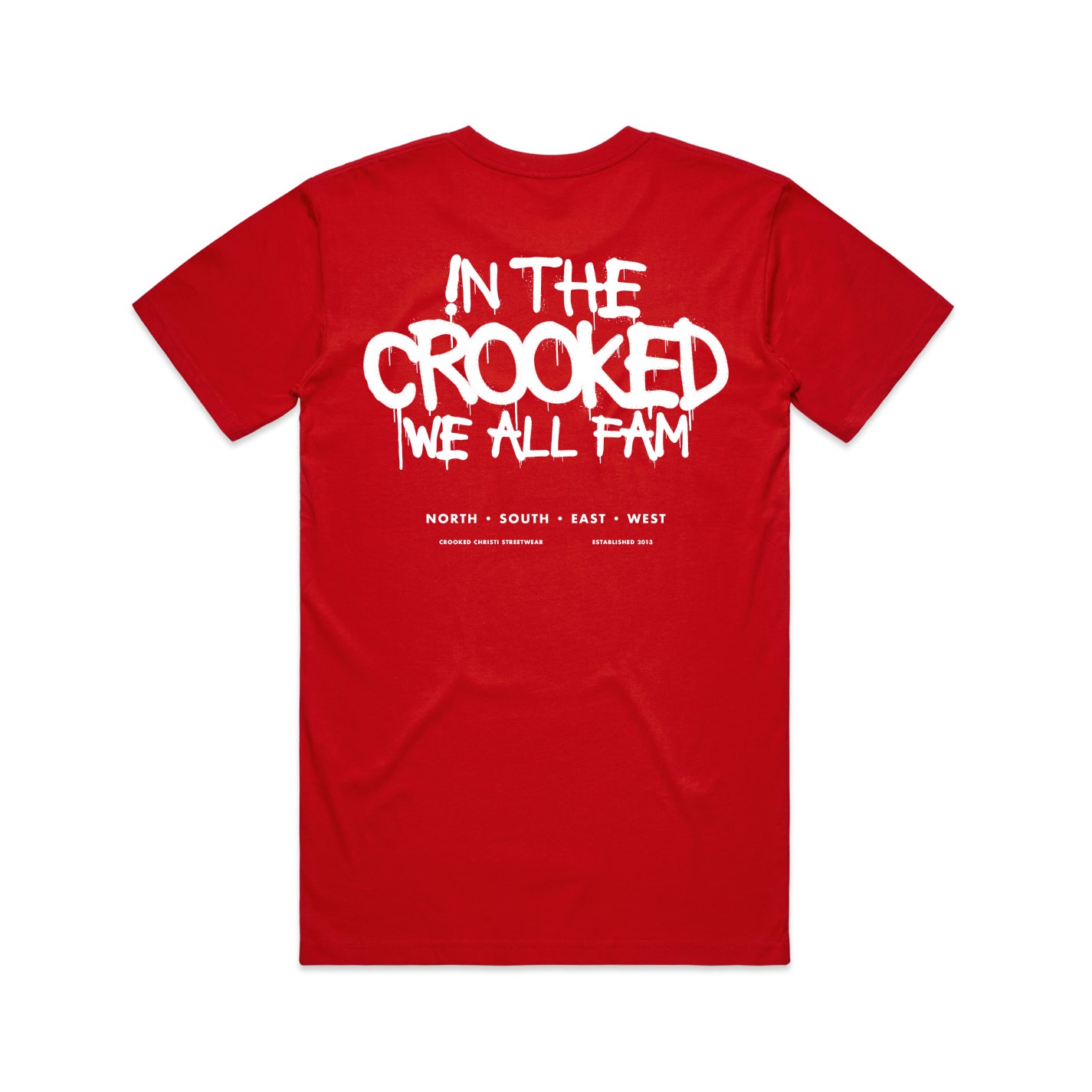 in The Crooked Tee - Red