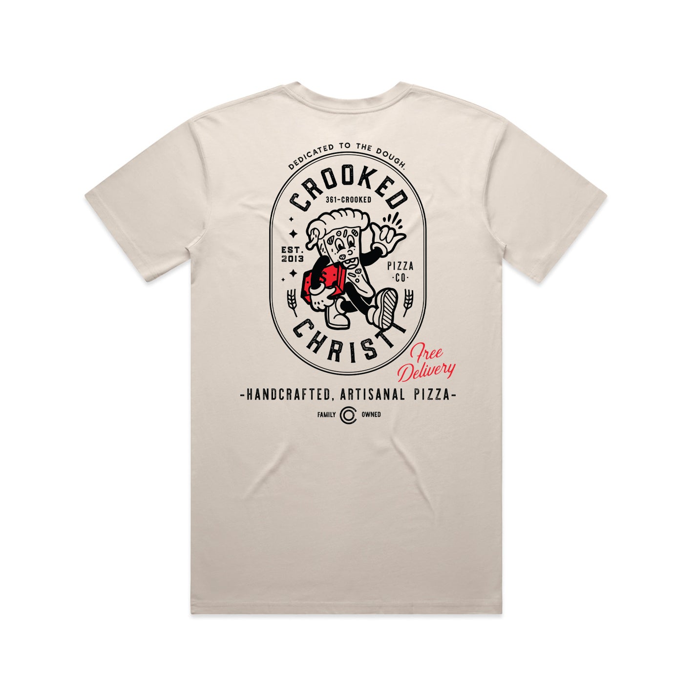 Pizza Shop Tee - Bone
