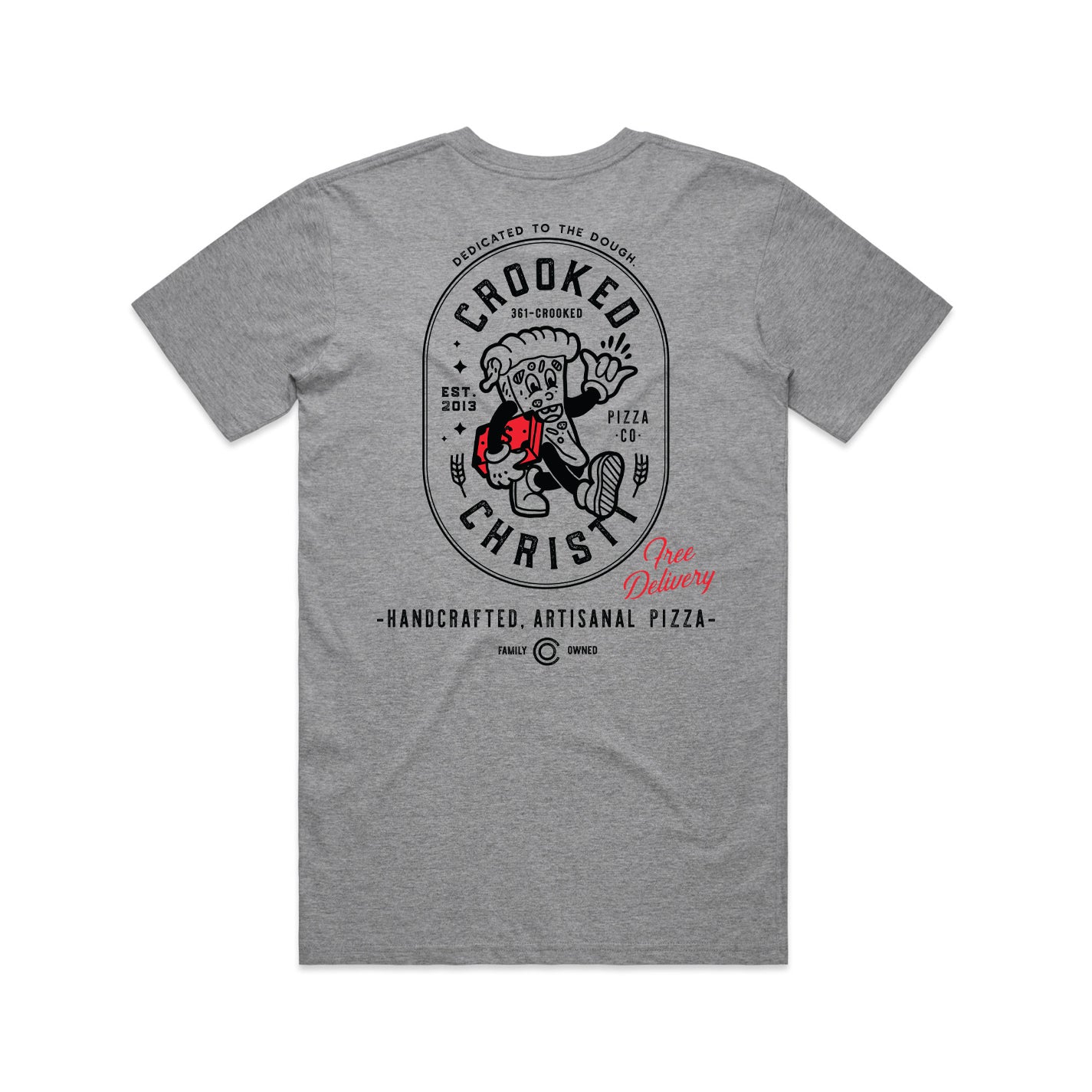 Pizza Shop Tee - Athletic Heather