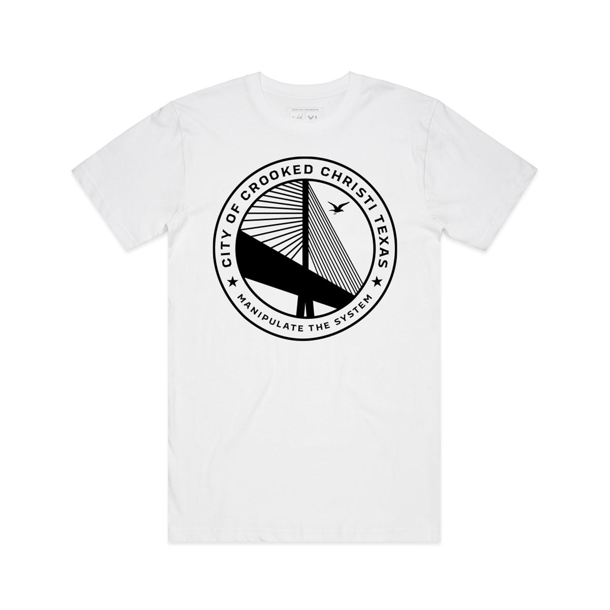 City of Crooked Christi Tee - White