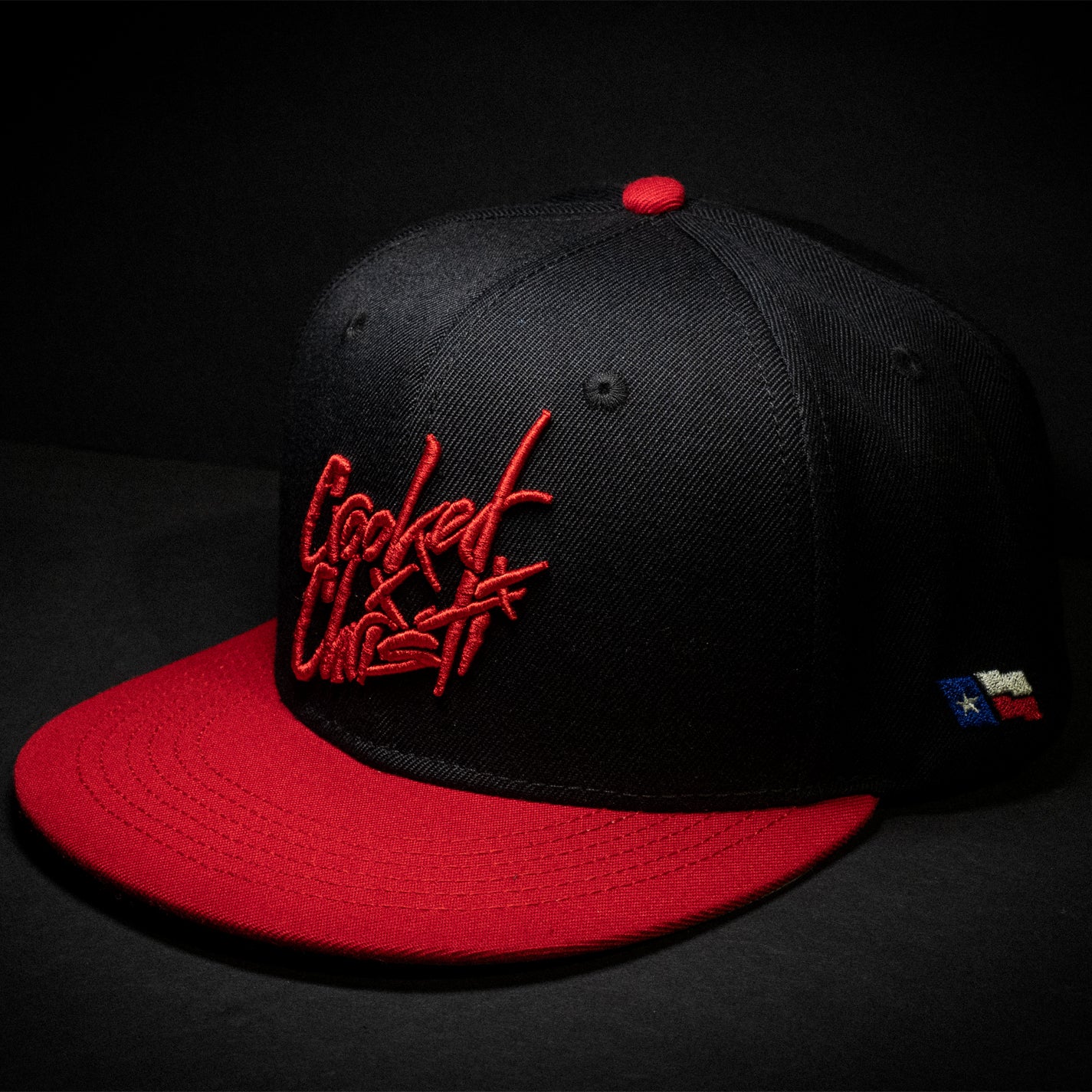 Original logo Snap (Black/ Red) – Crooked Christi