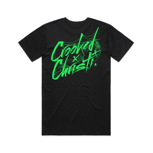 Signature Glow In The Dark Web Tee - Black