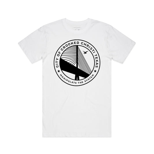 City of Crooked Christi Tee - White