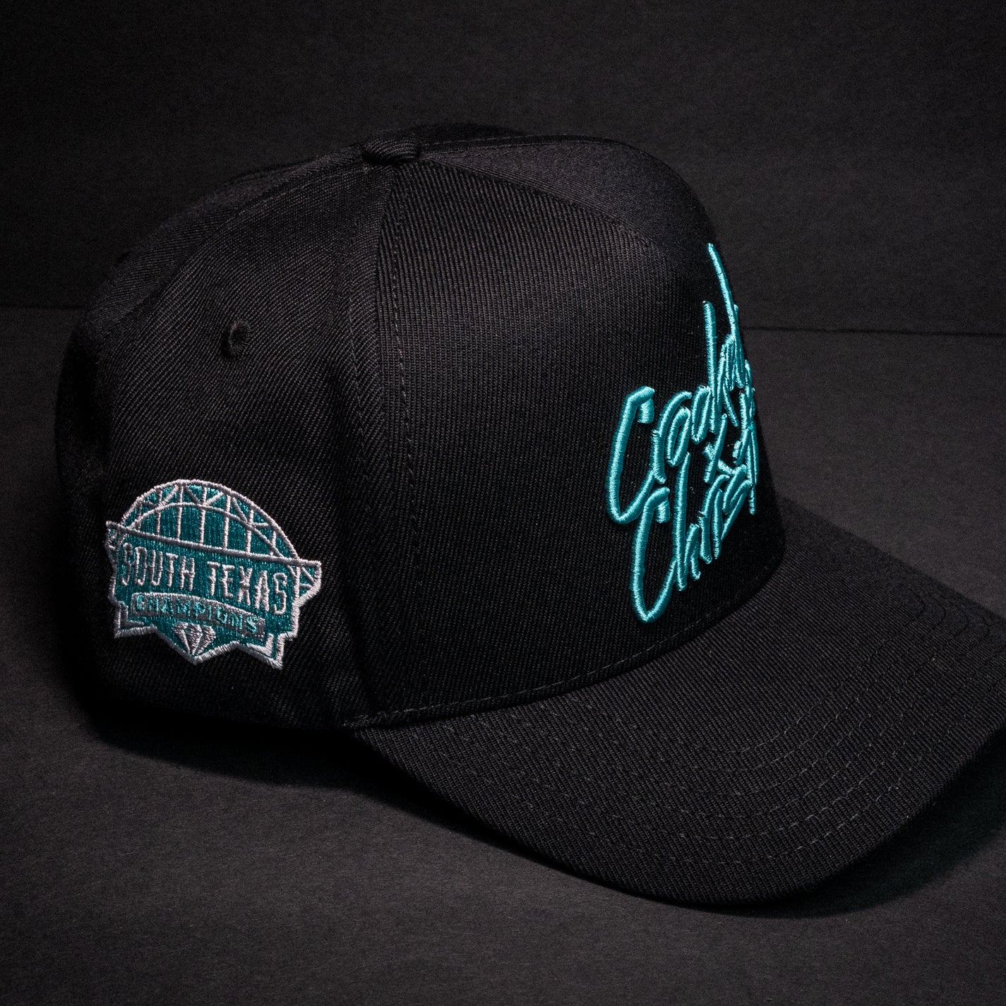 Original Logo Snap Back (Black/ Robin's Egg Blue) Diamond Series #1