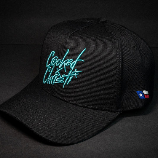 Original Logo Snap Back (Black/ Robin's Egg Blue) Diamond Series #1