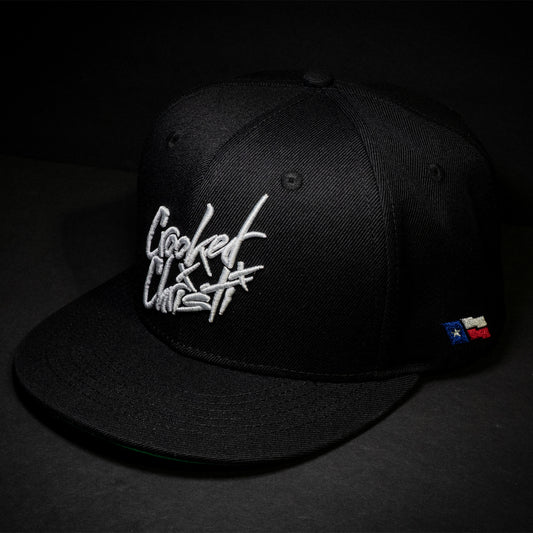 Original Logo Snap Back (Black/White/Green Under Brim)