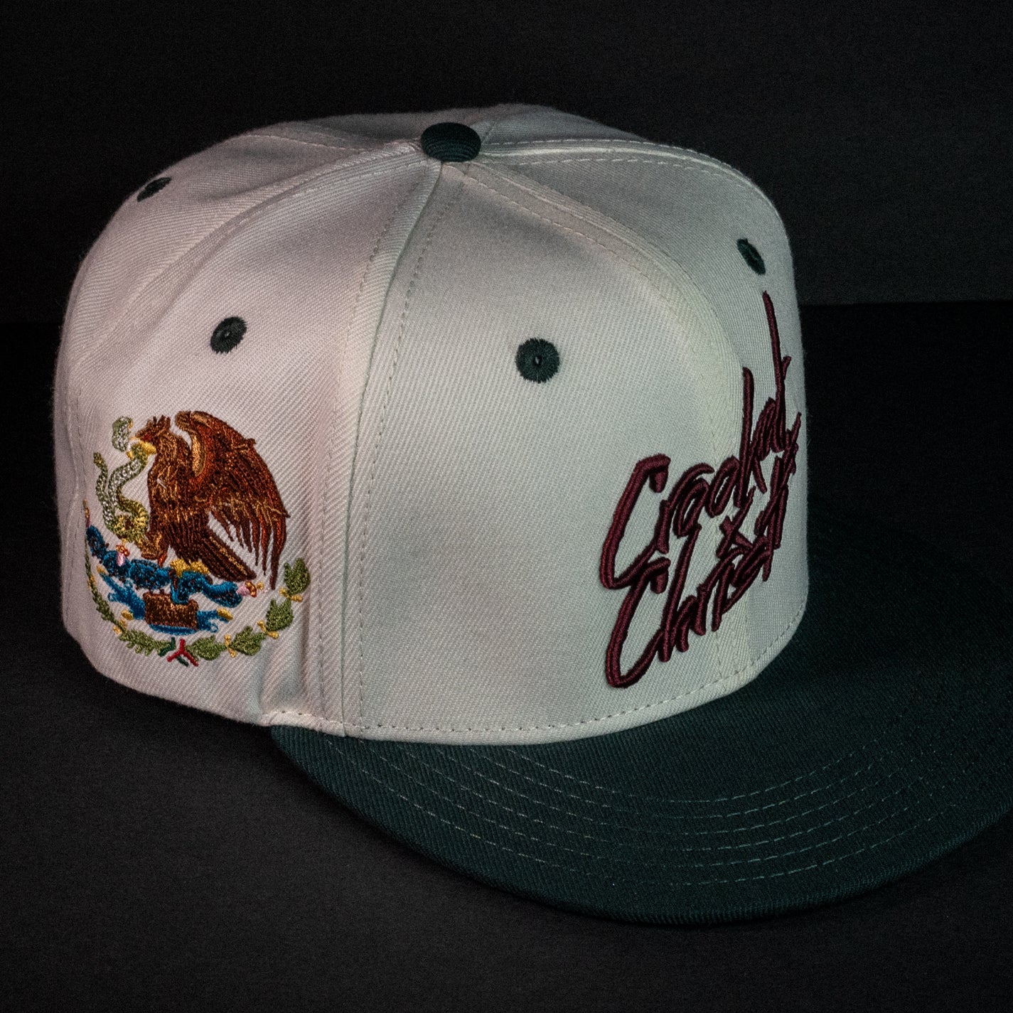 Original Logo Snap Back (Natural/Dark Green)