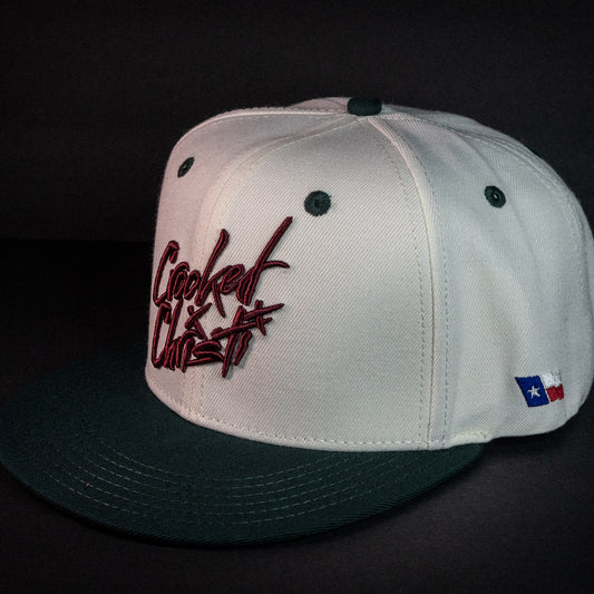 Original Logo Snap Back (Natural/Dark Green)