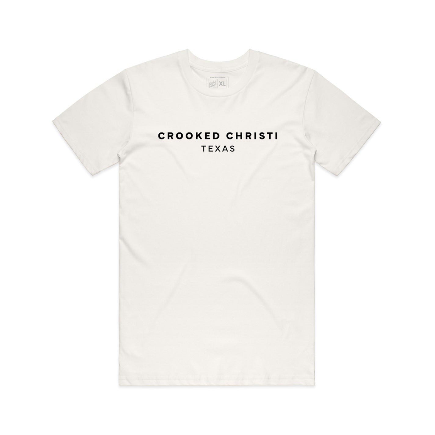 Crooked Christi, Texas Tee - Natural