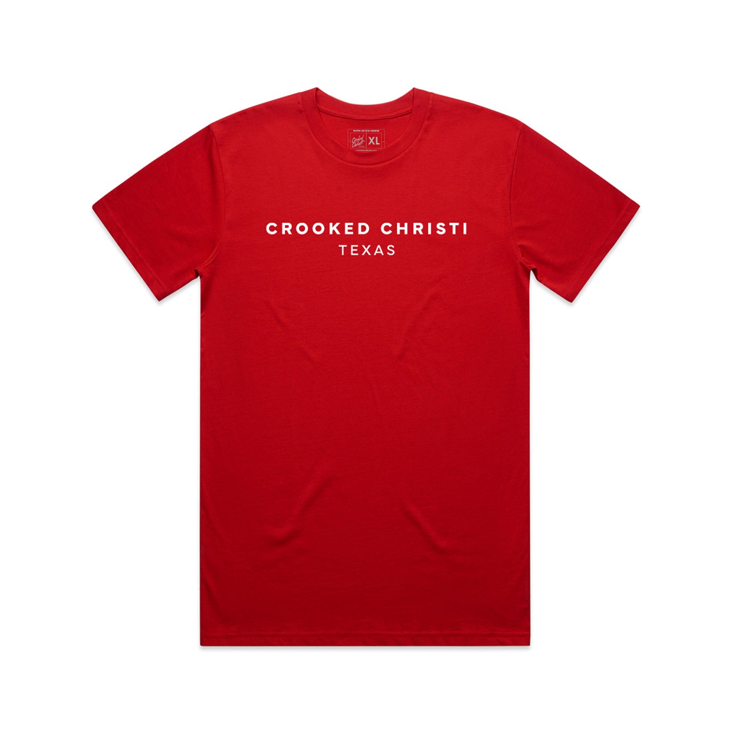Crooked Christi, Texas Tee - Red